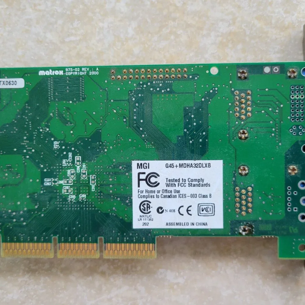 Matrox 202 MTx0630 Video Card